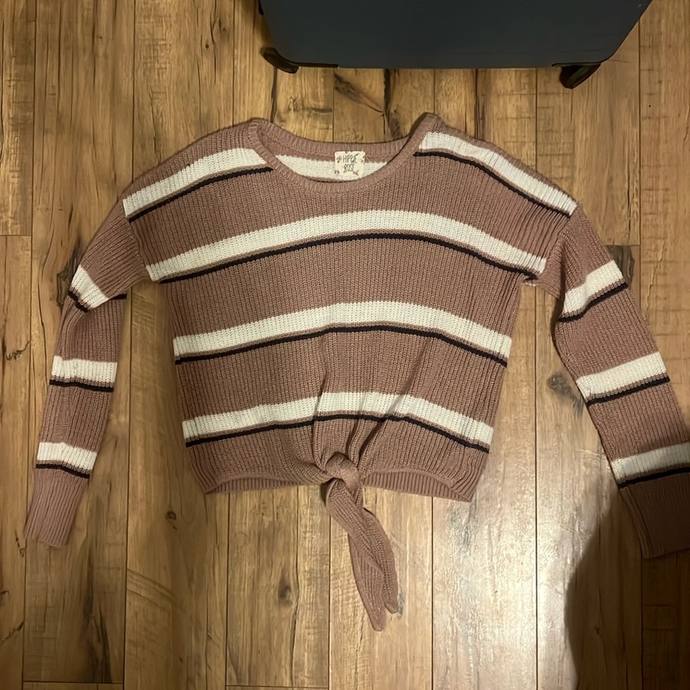 Long Sleeved Stripped knitted Sweater